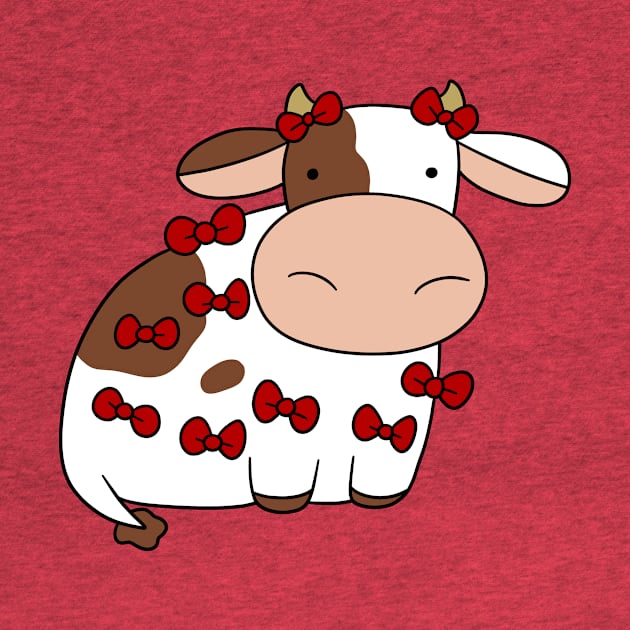 Cow Covered in Bows by saradaboru